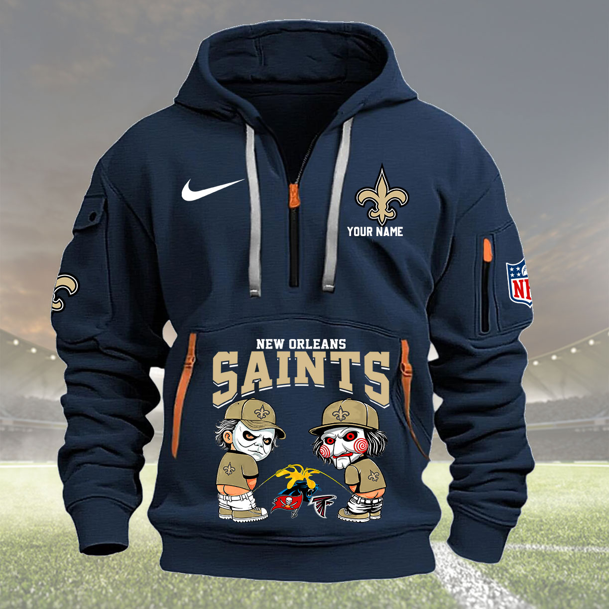 Navy Hoodie New Orleans Saints