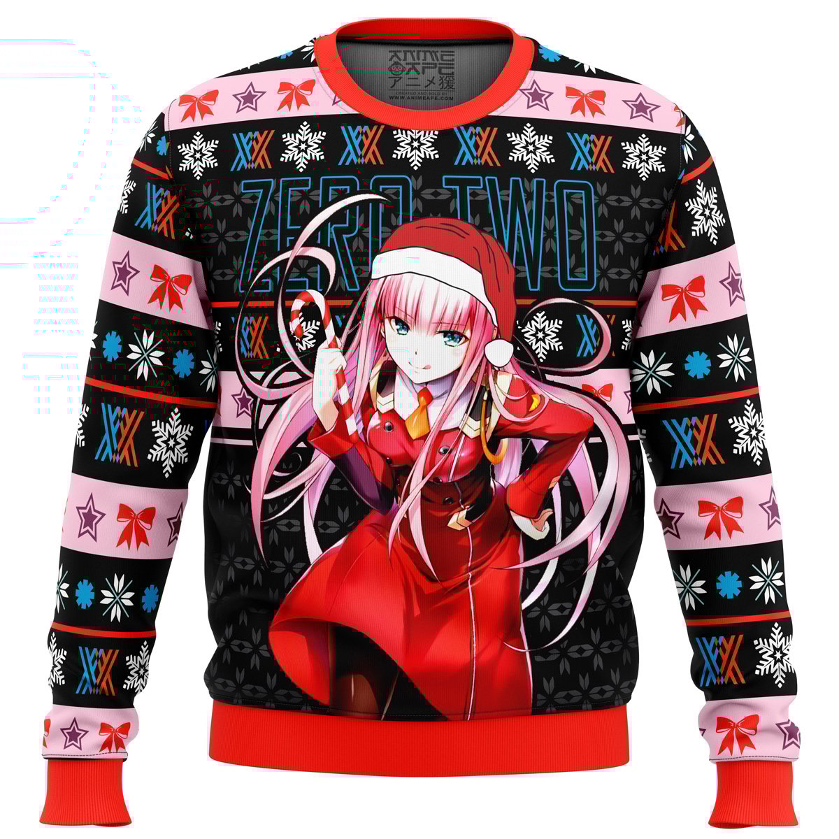 Zero Two V2 Darling in the Franxx men sweatshirt FRONT mockup