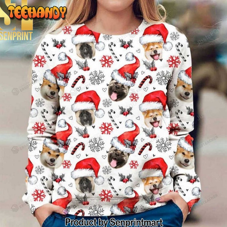 akita xmas decor for christmas gifts christmas ugly sweater blnlc