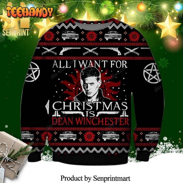 all i want for christmas is dean winchester supernatural sweater qu8uw