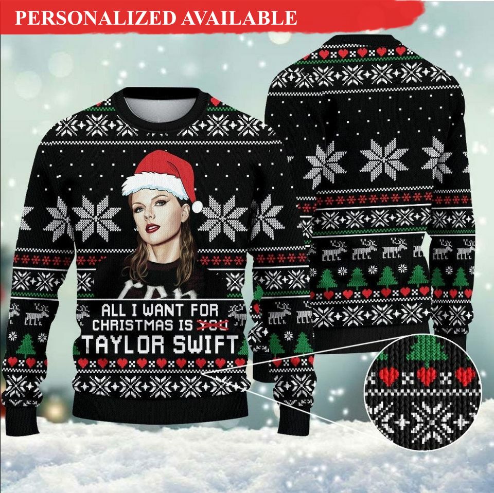 all i want for christmas is taylor swifts 3d sweater 4777