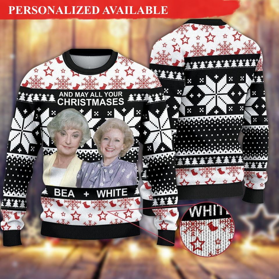 and my all your christmas bea and white christmas ugly christmas sweater 7830