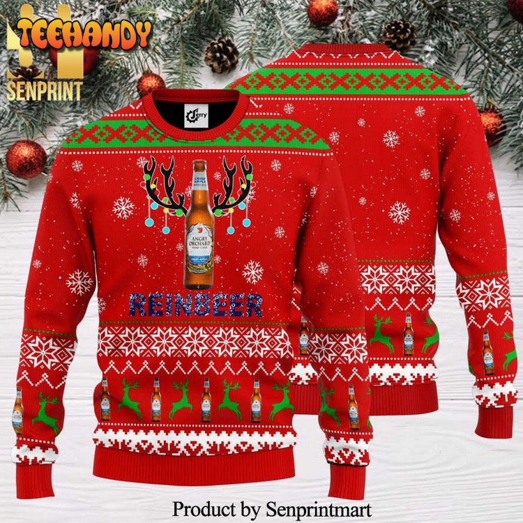 angry orchard reinbeer knitted ugly christmas sweater vl1m5