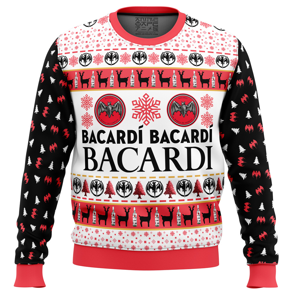 bacardi Ugly Christmas Sweater front mockup