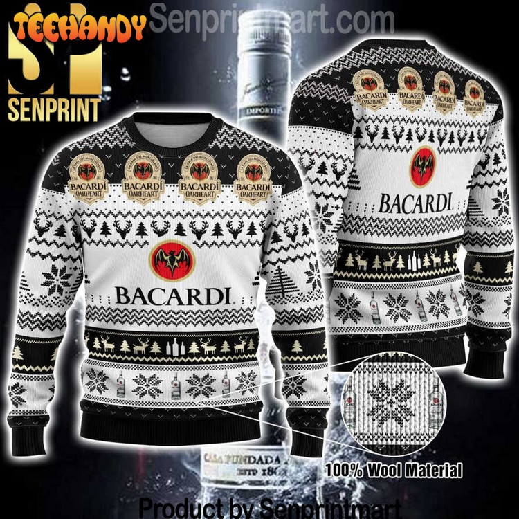 bacardi wine chirtmas gifts full printing knitted ugly sweater py6pm