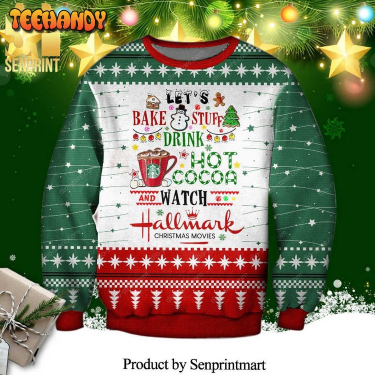 bake stuff drink hot cocoa watch hallmark movies sweater 0kkpj