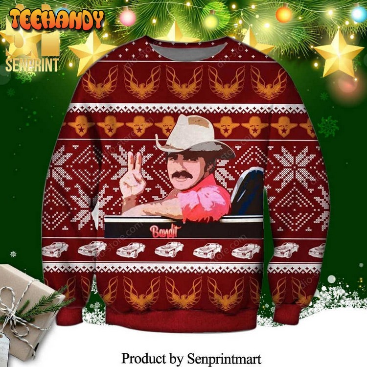 bandit poster knitted ugly christmas sweater yaoud