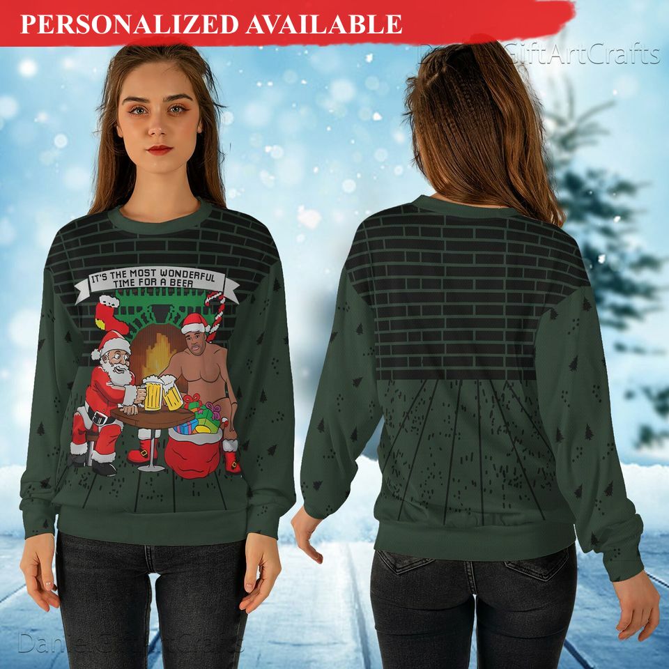 barry wood funny ugly christmas sweater 3081