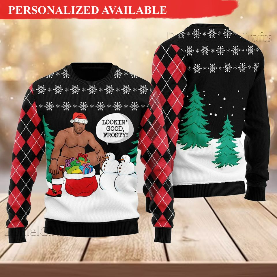 barry wood funny ugly christmas sweater 5107