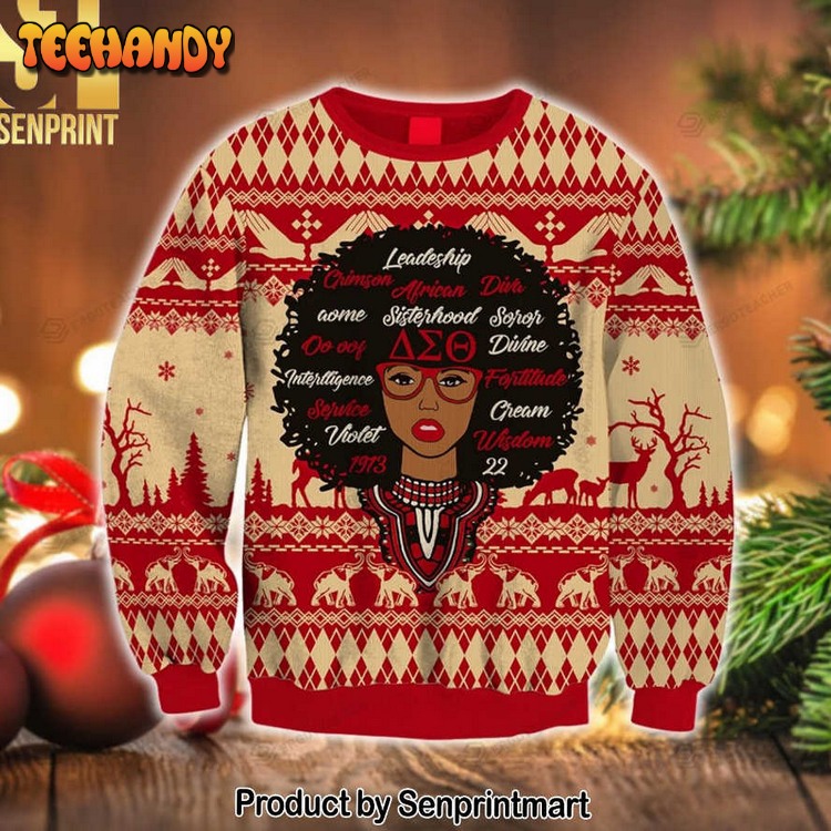 black girl black power ugly xmas sweater y0r0c