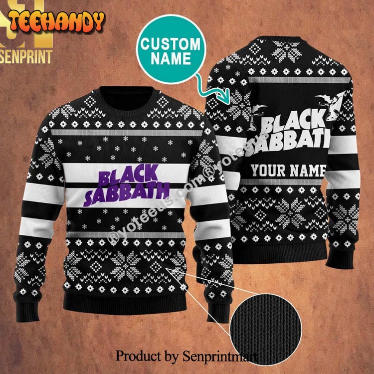 black sabbath rock band 3d printed ugly xmas sweater ukg7f