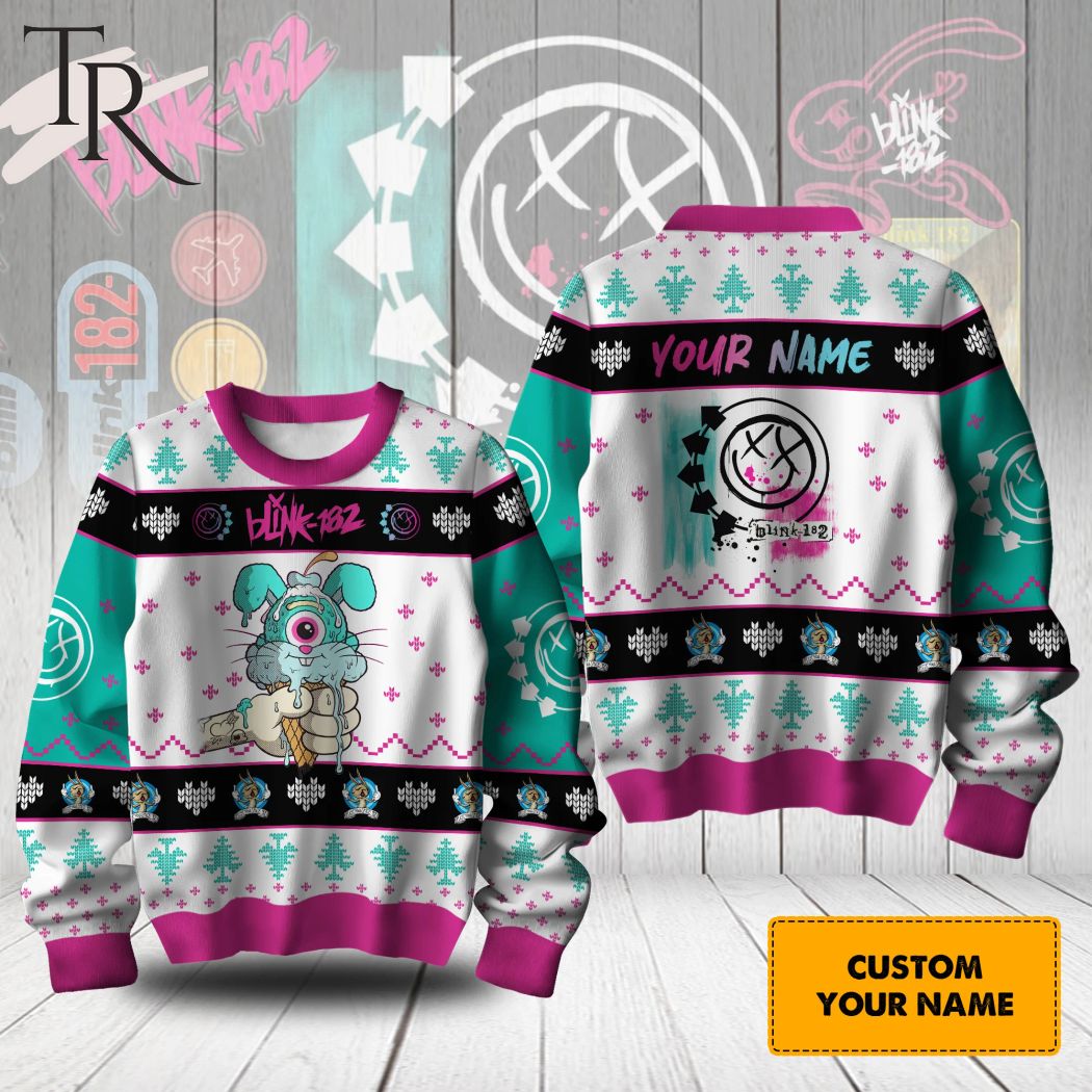 blink 182 ice cream design ugly sweater 1 kqfU5