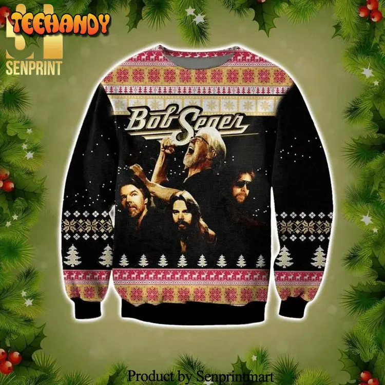 bob seger knitted ugly xmas sweater p4wmg