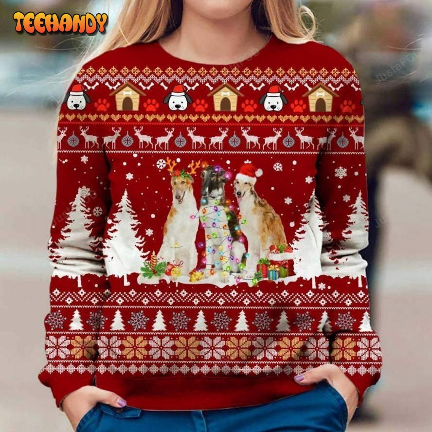 borzoi ugly sweater ugly sweater christmas sweaters hoodie sweater i9rek