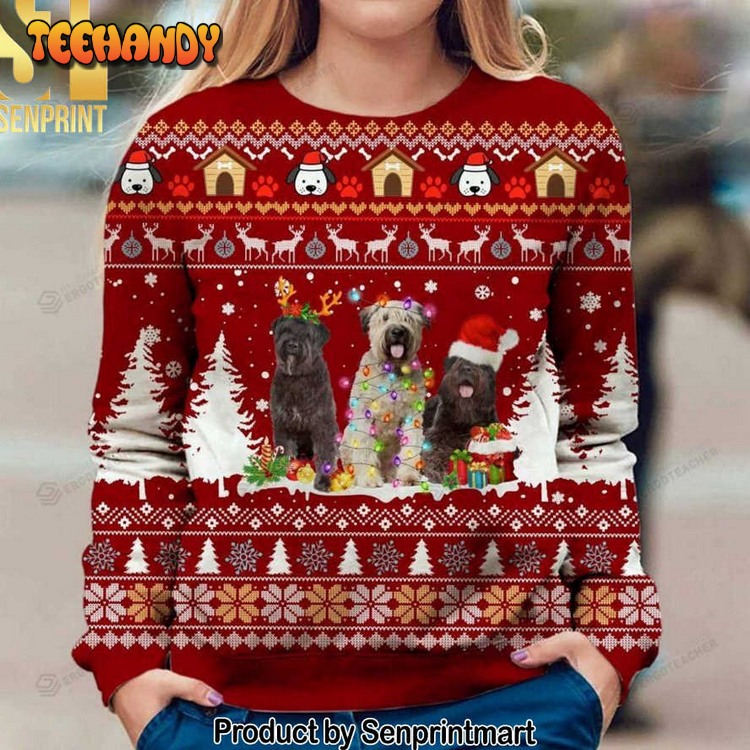 bouvier des flandres for christmas gifts knitting ugly xmas sweater 8eslk