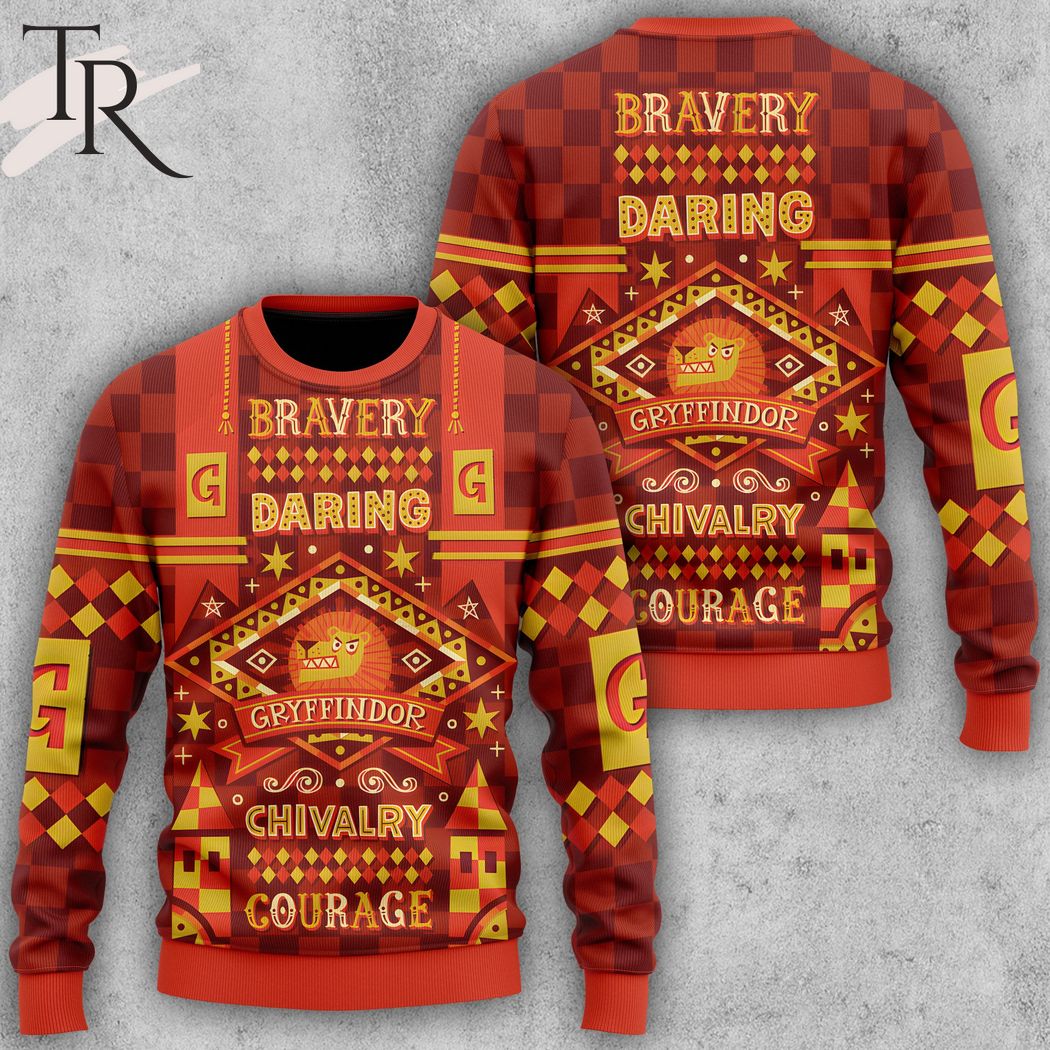 bravery daring gryffindor chivalry courage sweater christmas 1 KLk5X