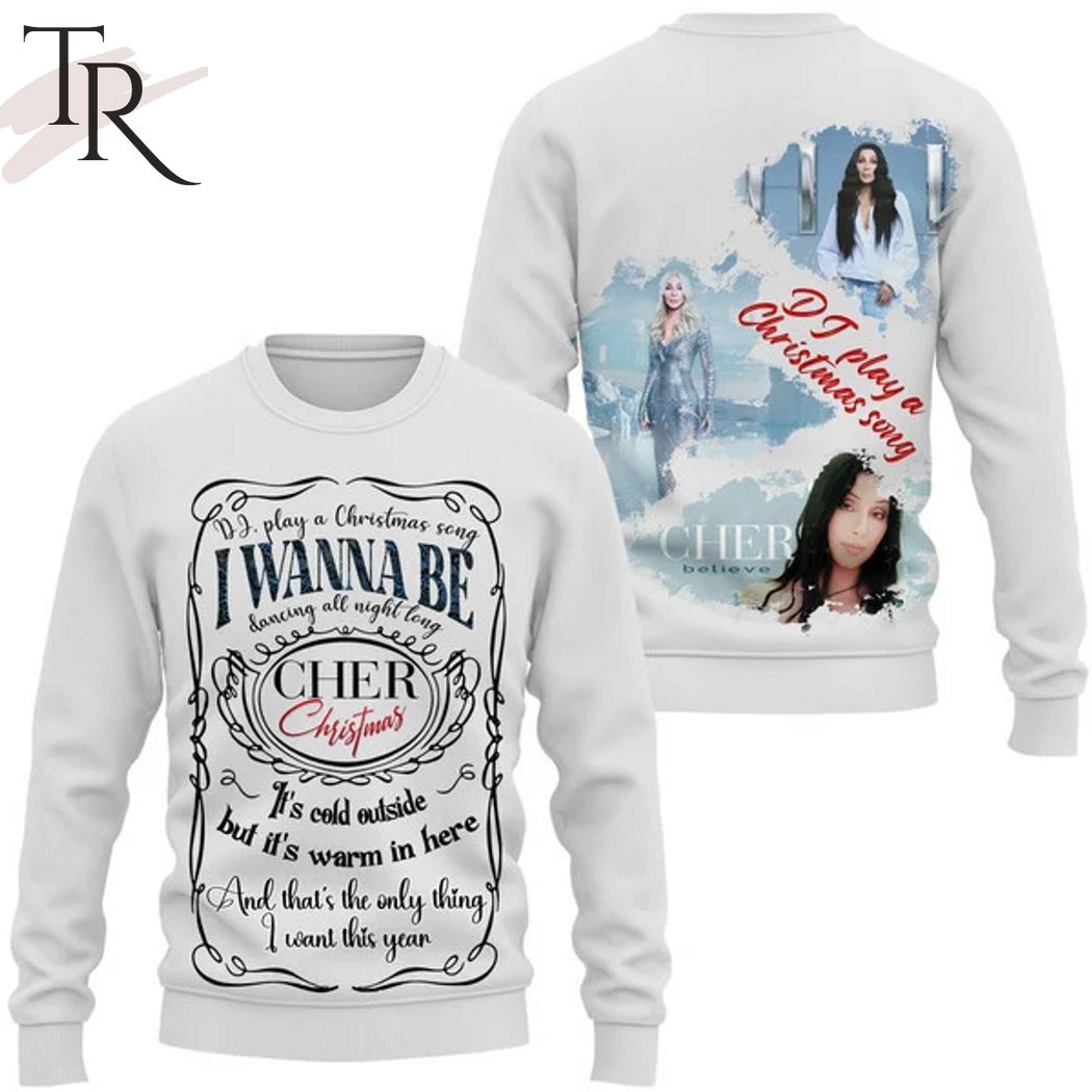 cher dj play a christmas song ugly sweater 1 EtJuB