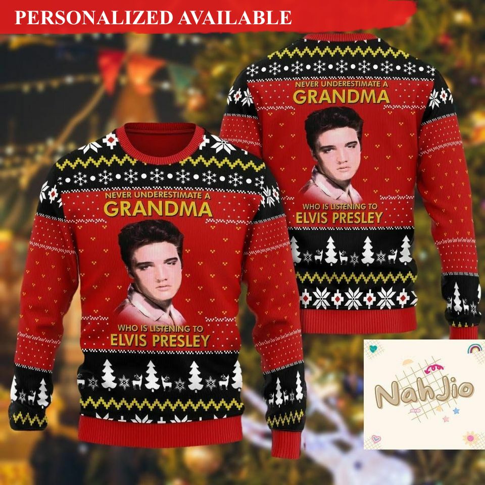 christmas elvis christmas sweater elvis presley ugly sweater elvis presley sweater 5332