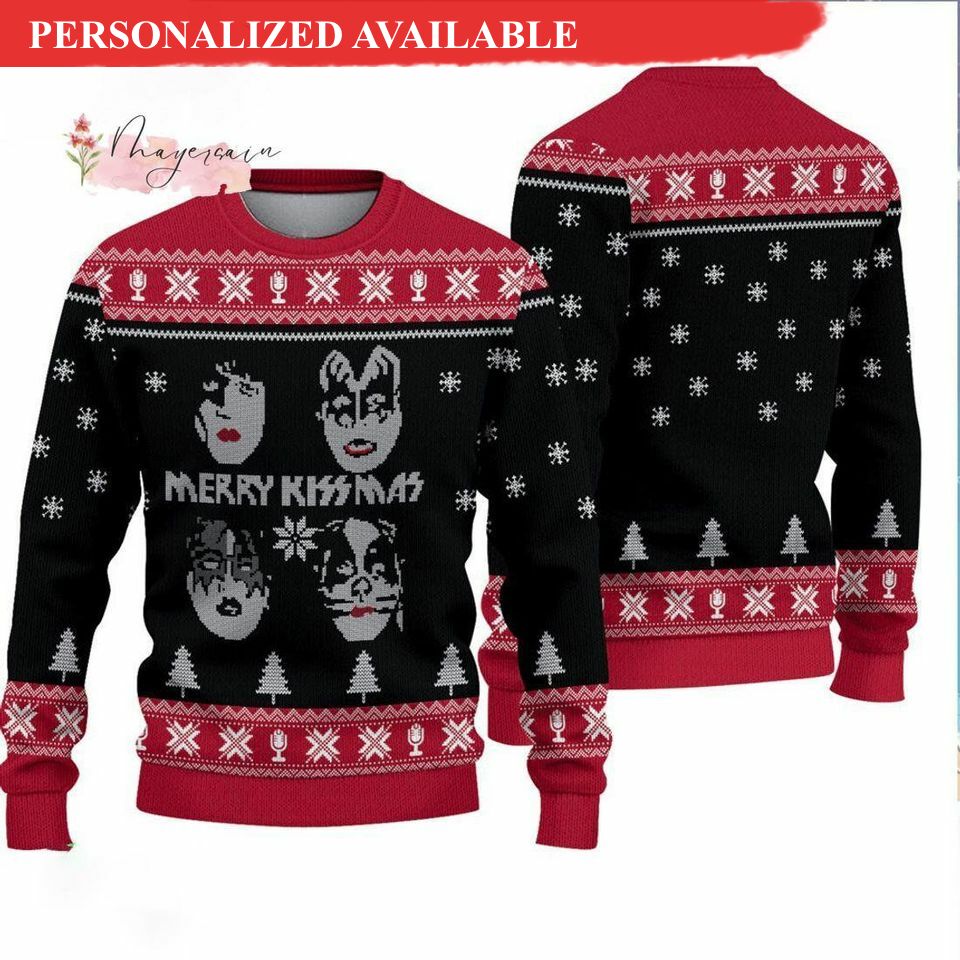 christmas gift american rock ugly christmas sweater shirt rock music ugly sweater 6016