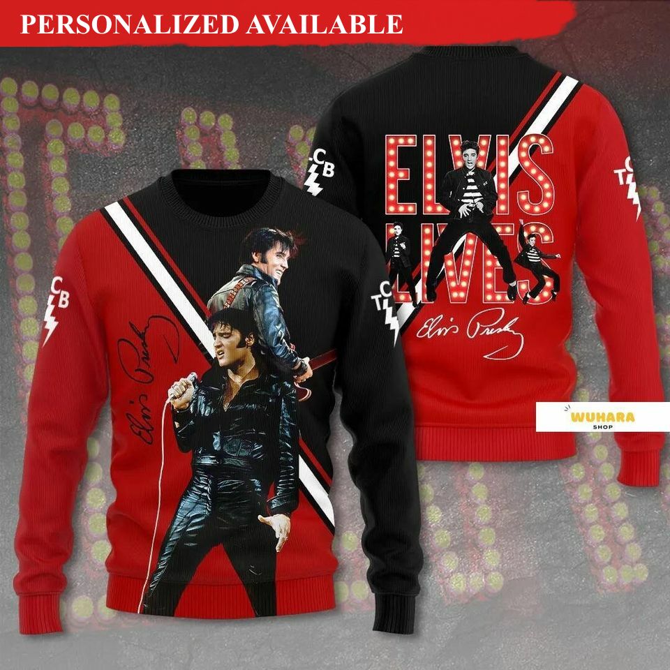 christmas gift elvis presley sweater elvis presley ugly sweater elvis presley 4477