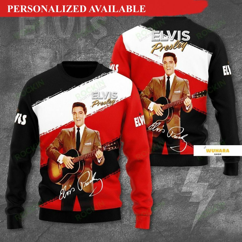 christmas gift elvis presley sweater elvis ugly sweater elvis presley 5745