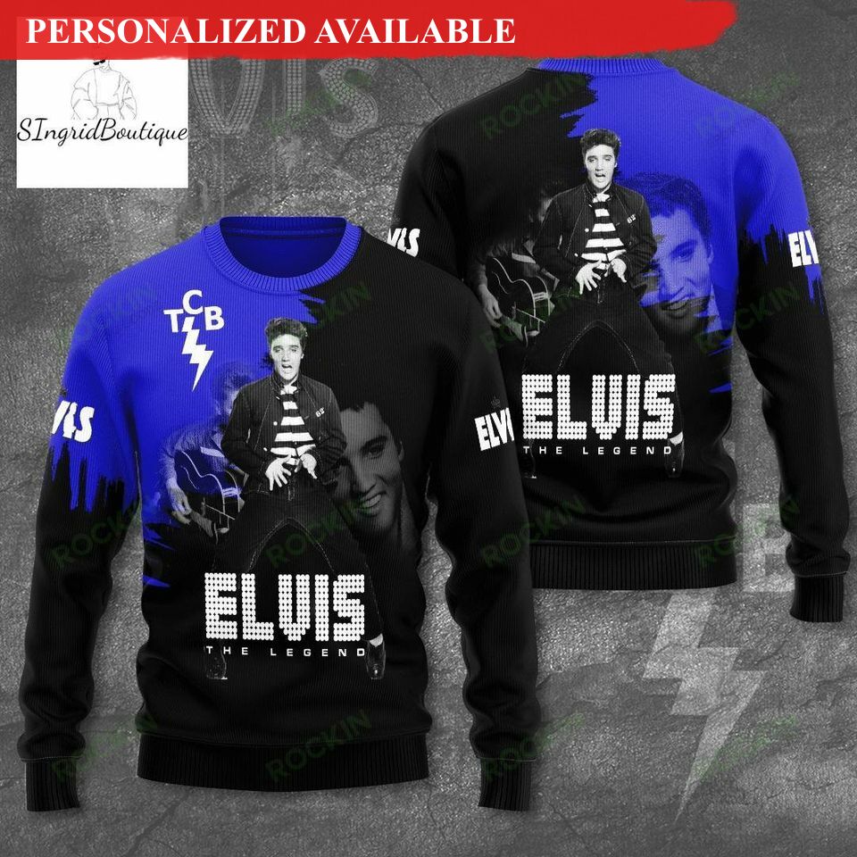 christmas gift elvis presley ugly sweater elvis the length sweater 1164
