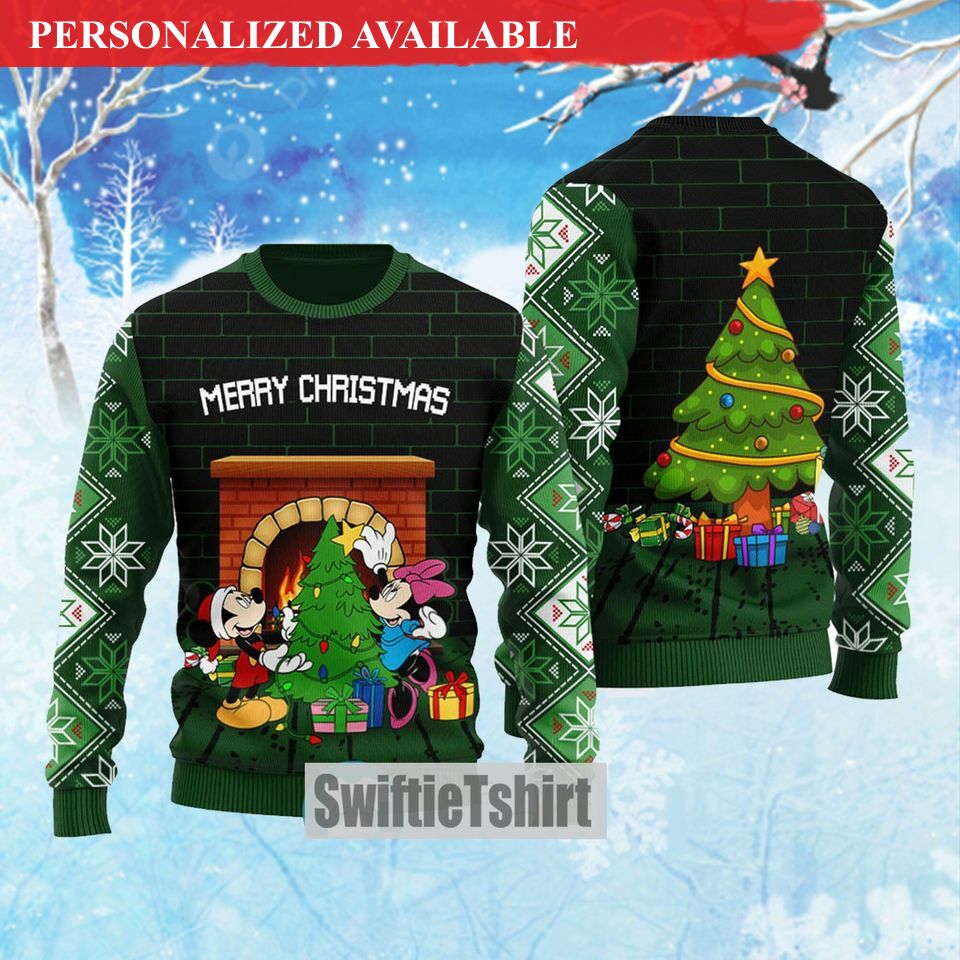 christmas gift mickey mouse ugly sweater custom mickey christmas sweater 8771