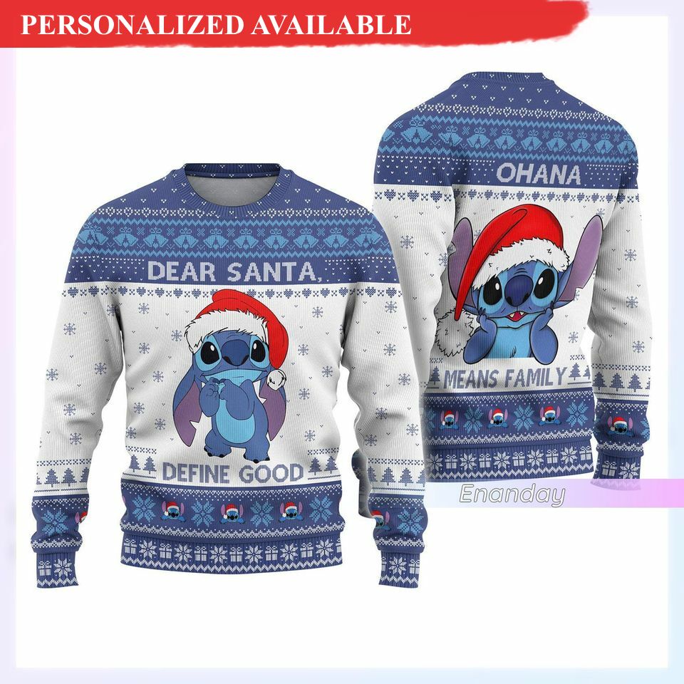 christmas gift stitch ugly christmas sweater stitch ugly sweater disney stitch 2765