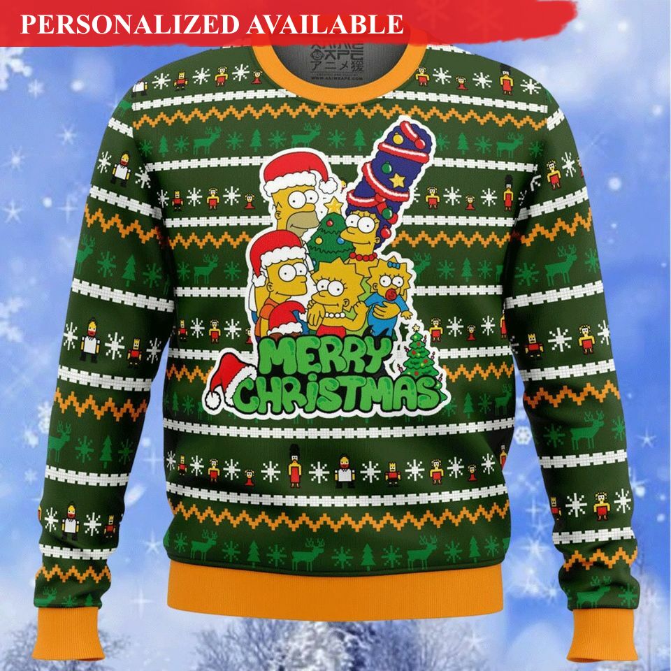 christmas gift the simpsons ugly sweater family tradition the simpsons sweatshirt cute simpson christmas sweatshirt 7452