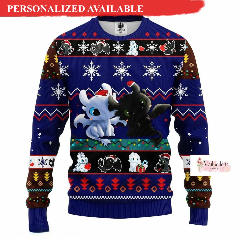christmas gift toothless sweater how to train your dragon sweater 2082
