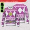 christmas gift sweatshirt christmas sweater mighty morphin pink ugly 4581