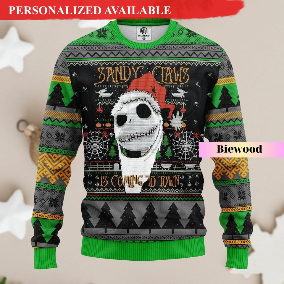 christmas jack skellington sweater christmas sweater funny jack skellington ugly sweater nightmare before christmas 7967