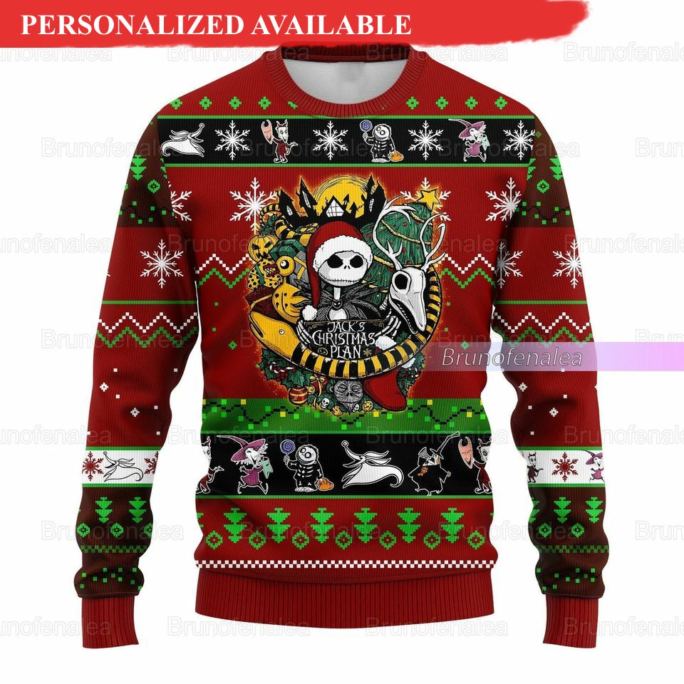 christmas jack skellington ugly sweater nightmare before christmas sweater jack skellington ugly christmas sweater 1658