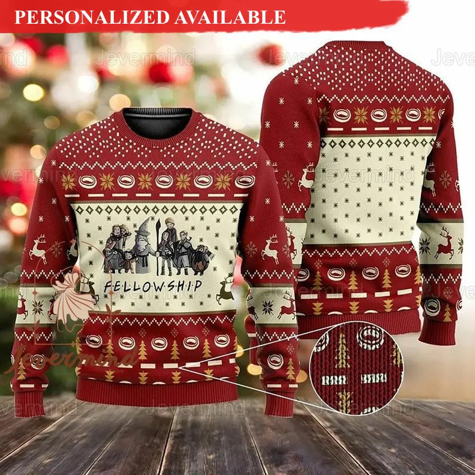 christmas lotr sweater the lord of the rings sweater 2868