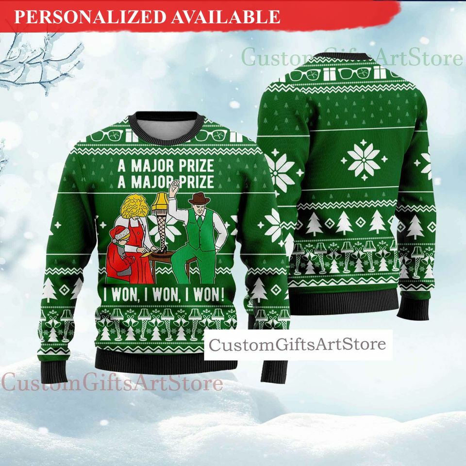 christmas major prize ugly sweater major award sweater 8046
