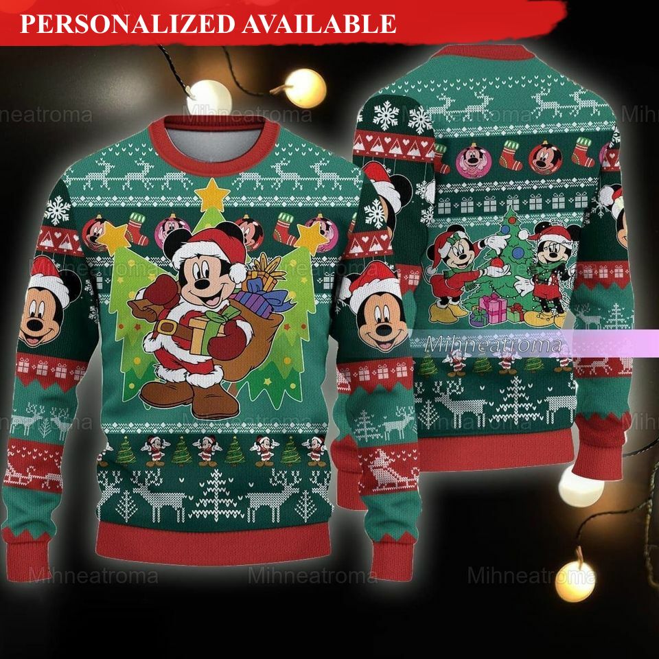 christmas mickey ugly sweater disney ugly christmas sweater mickey mouse xmas sweater 1797