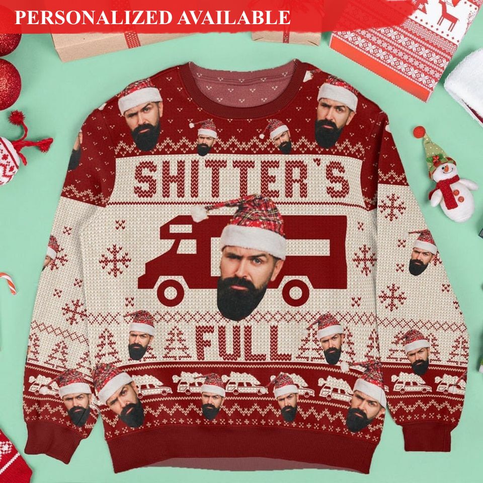 christmas shitter 039s full ugly christmas sweater christmas vacation funny ugly sweater 7927