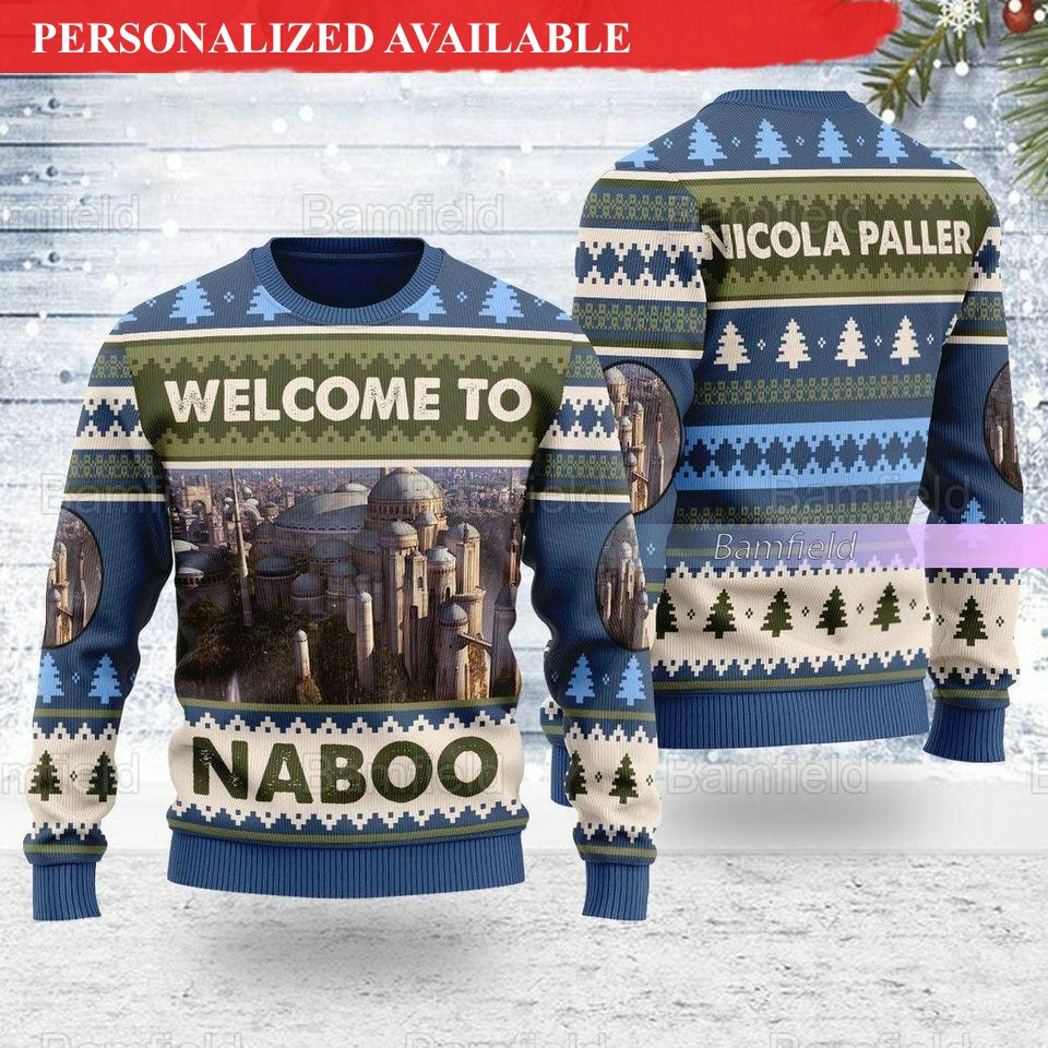 christmas star wars ugly sweater naboo palace ugly christmas sweater 5238