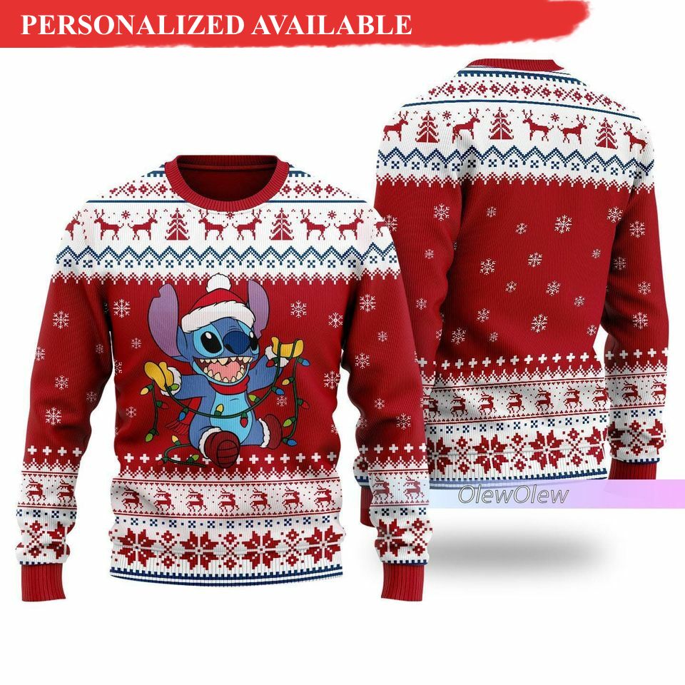 christmas stitch ugly sweater stitch sweater lilo and stitch ugly sweater shirt 2848