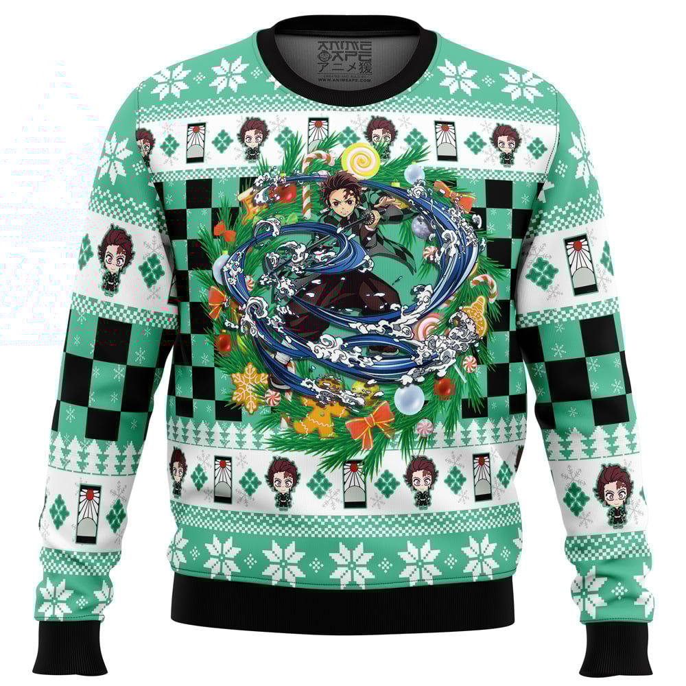 christmas tanjiro kamado demon slayer 2Cugly sweater party2Cugly sweater ideas ugly christmas sweater owlohh 4554