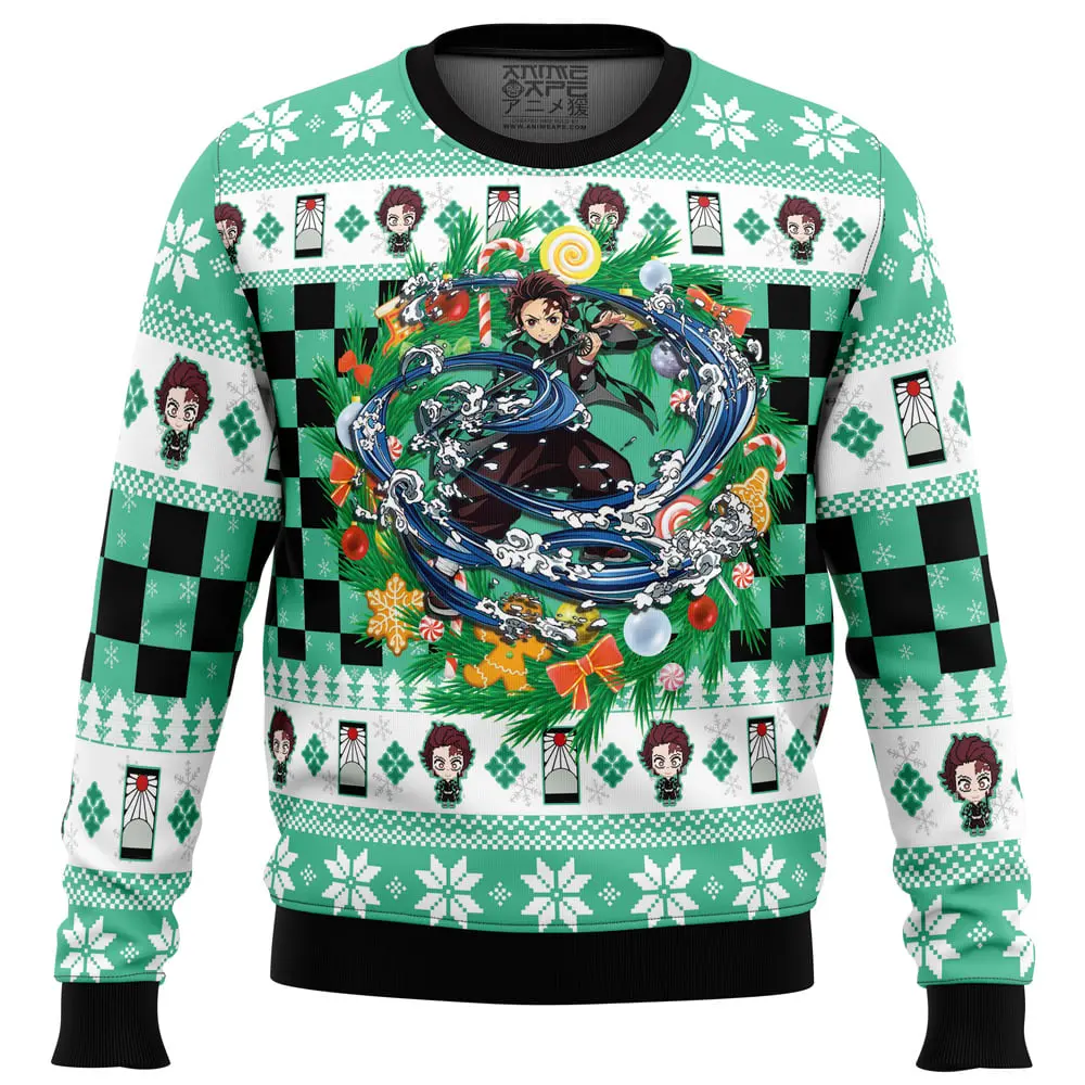 christmas tanjiro kamado demon slayer 2Cugly sweater party2Cugly sweater ideas ugly christmas sweater owlohh 4554