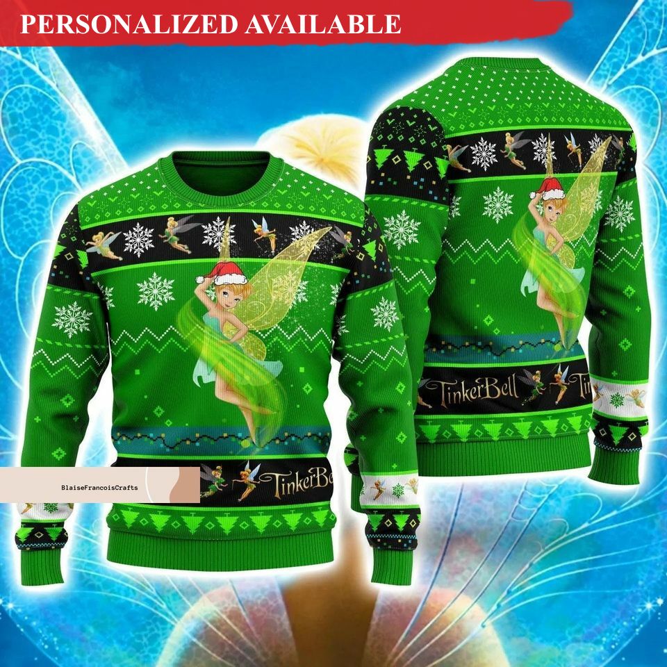christmas tinker bell sweater tinker bell ugly sweater 7399