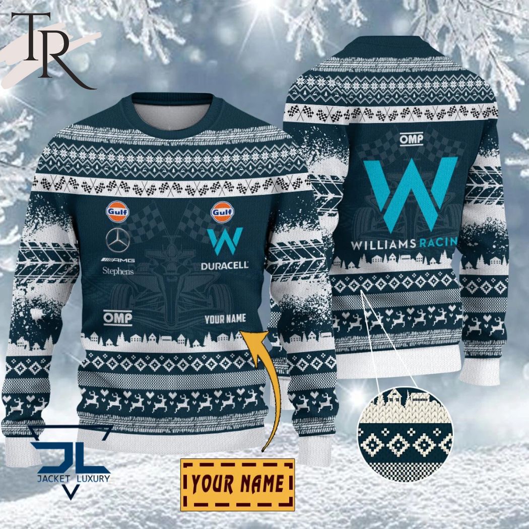 custom name williams racing ugly sweater 1 reKTX