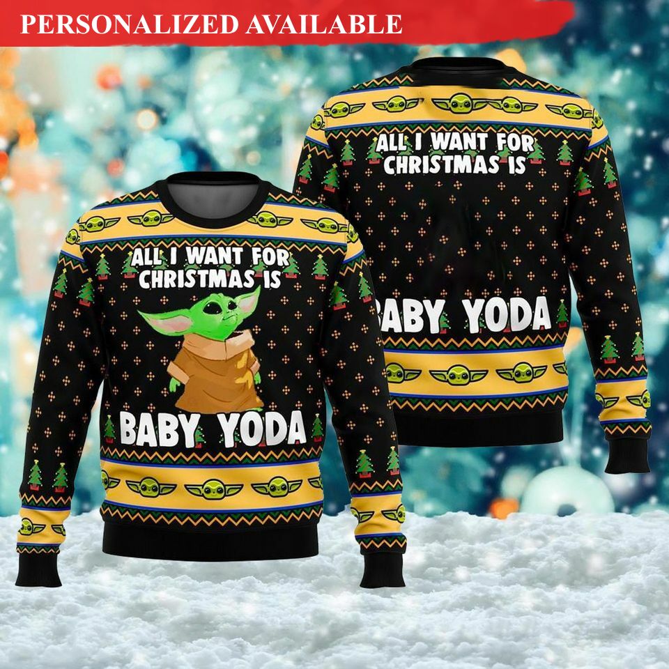 cute green baby ugly christmas sweater all i want for xmas is baby sweatshirt 1787