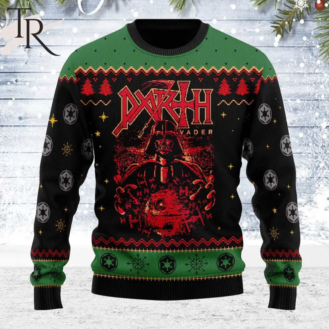darth vader ugly christmas sweater t shirt unisex for men and women 1 t61Km