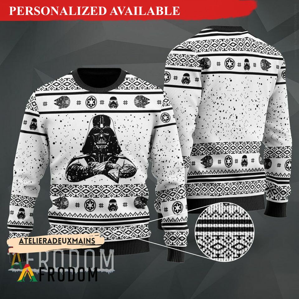 darth vader character movie ugly christmas sweater horror movie ugly xmas sweatshirt 2437