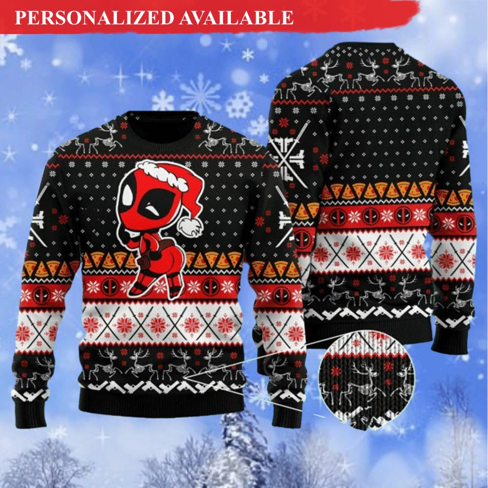deadpool ugly sweater christmas gift deadpool xmas sweater deadpool sweatshirt christmas sweater ugly christmas sweater 2294