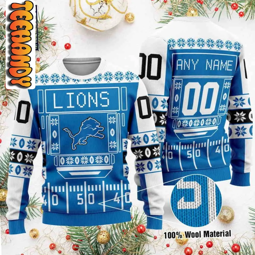 detroit lions nfl ugly christmas sweater53877
