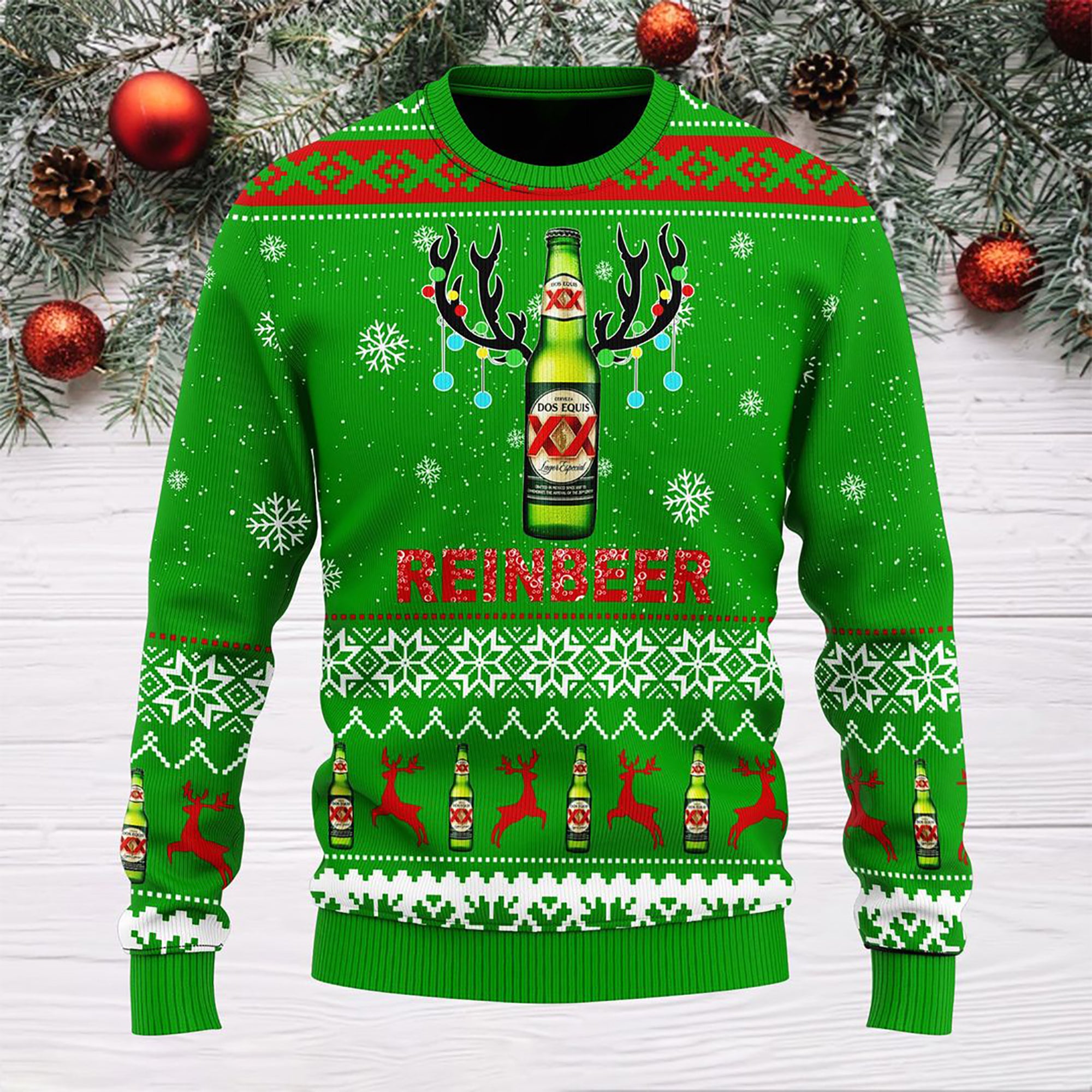 dos equis reinbeer christmas sweater2C christmas ugly sweater2C christmas gift ugly christmas sweater owlohh 3492