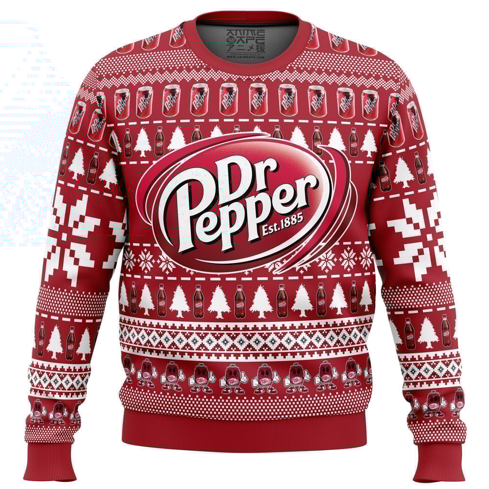 drpepper Ugly Christmas Sweater front mockup